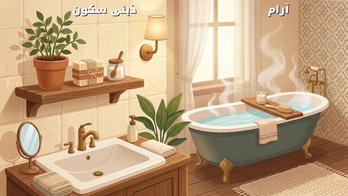 مصروف خواتین کا نہانے کے وقت ذہنی سکون