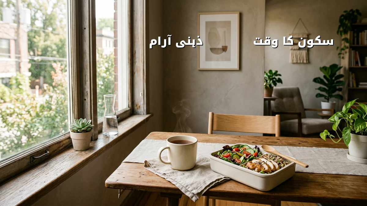 کم وقت میں لنچ بریک کے دوران ذہنی آرام
